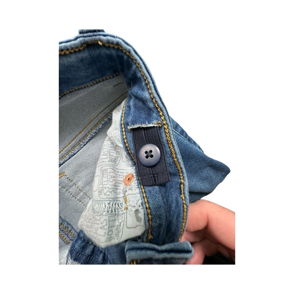 Cat & Jack Denim Skirt Girls M (7/8) Blue Button Front Ultimate Stretch Mini - Picture 4 of 7